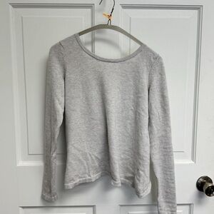 Aerie Grey Women's Long Sleeve Top